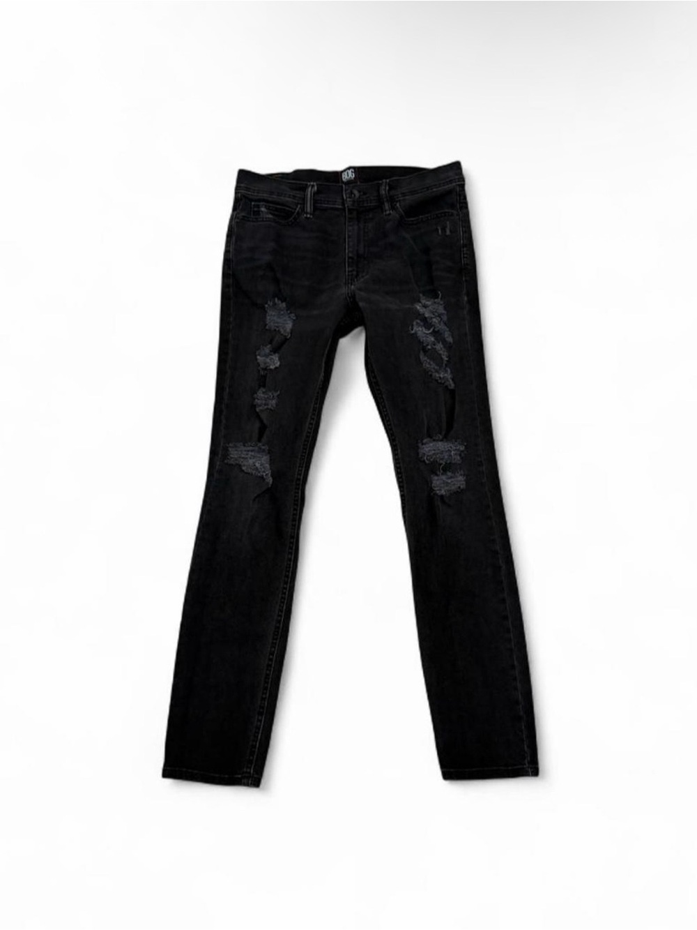 BDG Black Distressed Skinny Jeans
